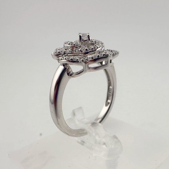 Shining White Sapphire Ring and Pendant Set - Sterling Silver with 18" Chain - Picture 12 of 14